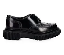 brogue-detail chunky-sole derby shoes - Schwarz