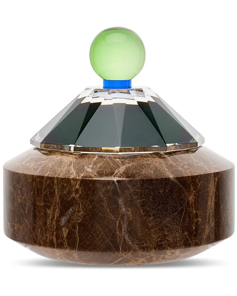 Reflections Copenhagen Apple Bonbonniere aus Marmor 17,5cm x 18cm - Braun Braun