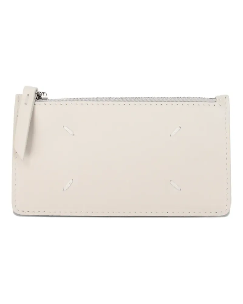 Maison Margiela four-stitch logo leather wallet - Nude Nude