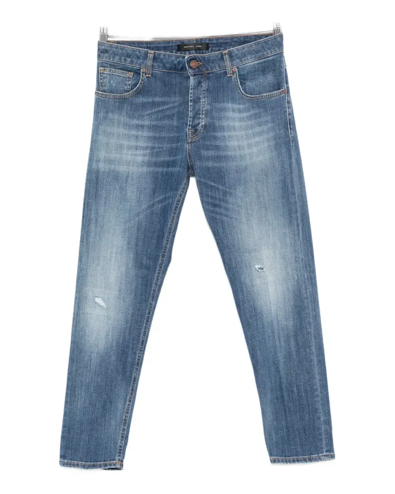 MICHAEL COAL distressed faded-effect jeans - Blau Blau