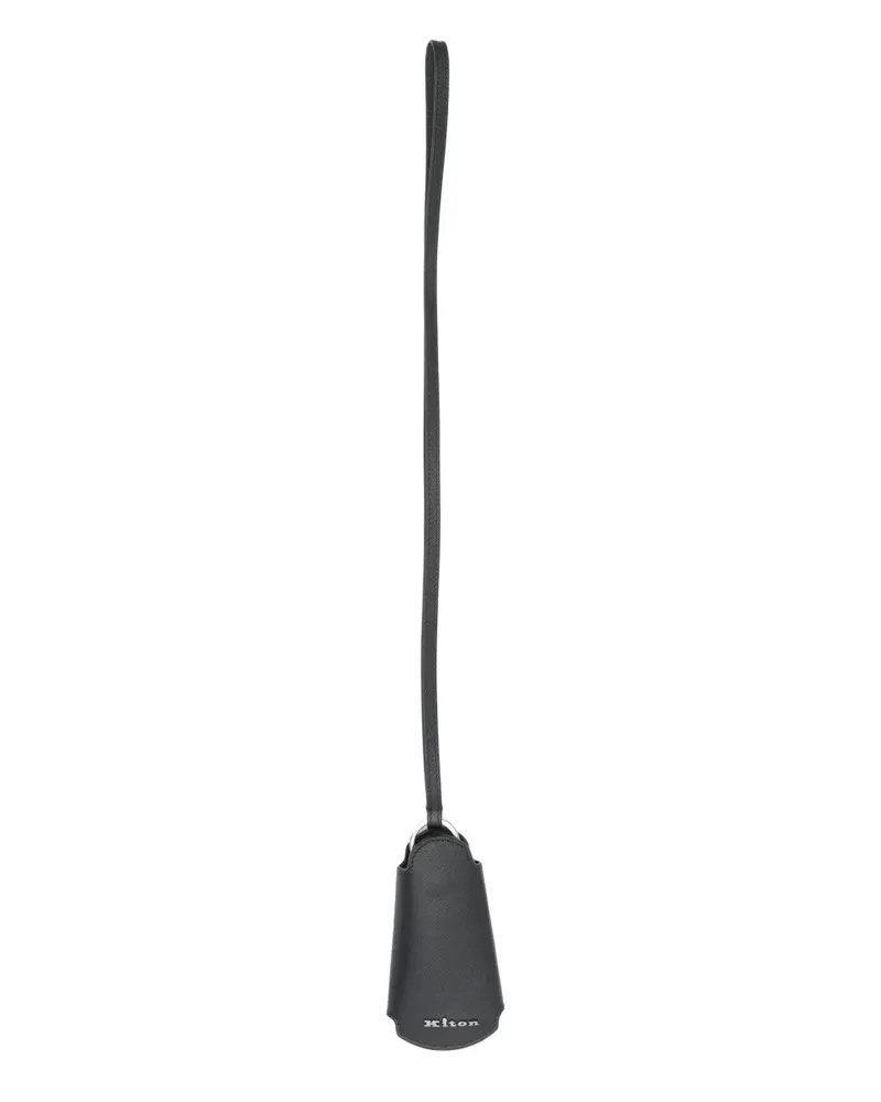 Kiton Schlüsselanhänger aus Leder - Schwarz Schwarz