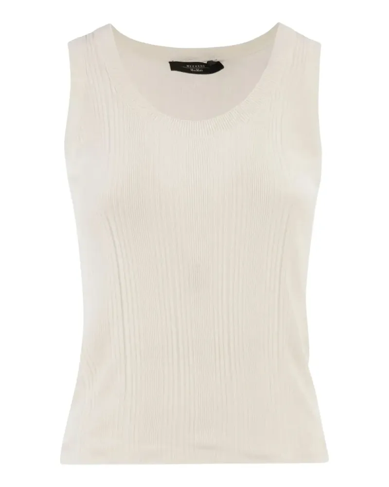 Max Mara Geripptes Cose Stricktop - Nude Nude