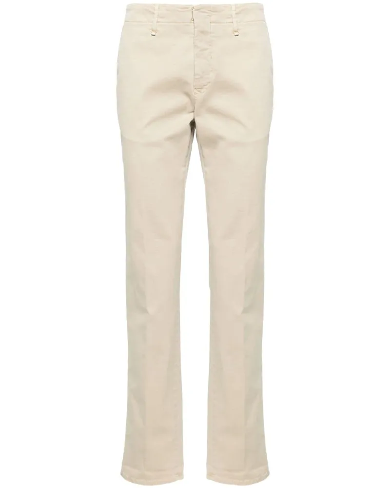 Incotex Halbhohe Straight-Leg-Hose - Nude Nude