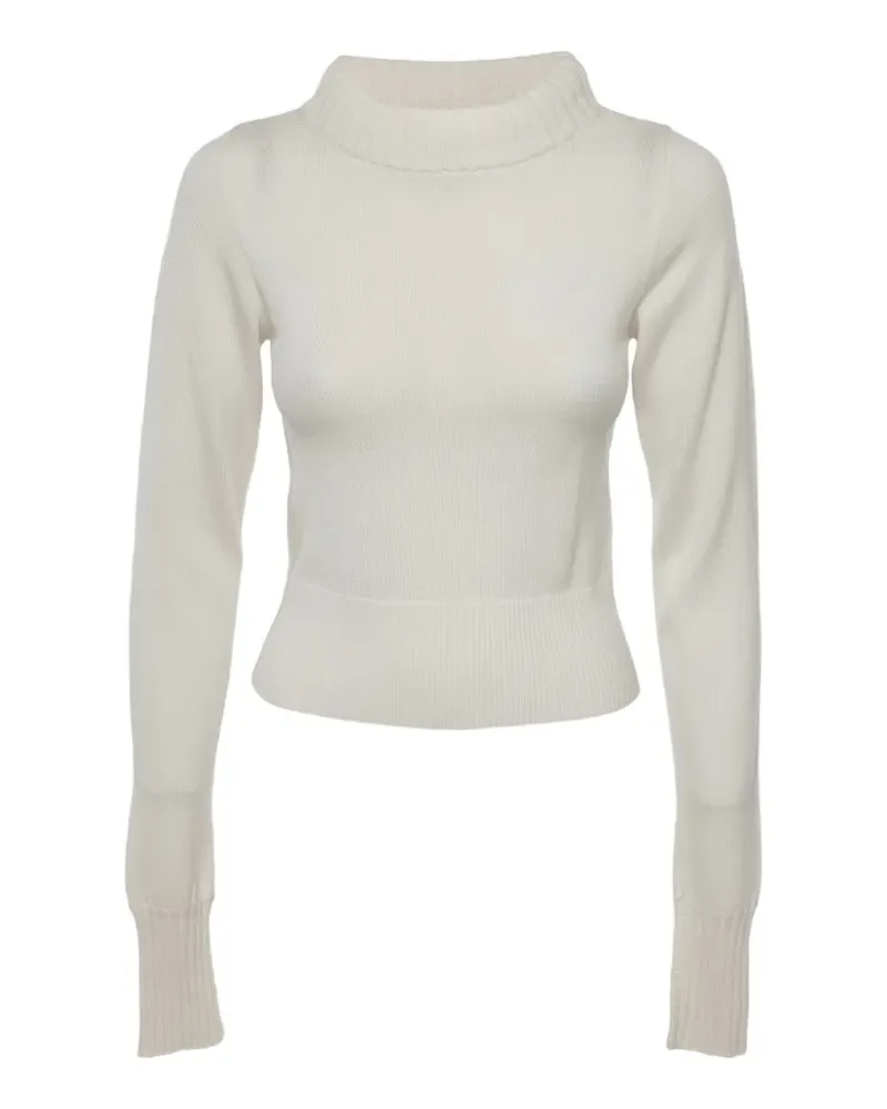 Alice + Olivia Gerippter Rollkragenpullover - Nude Nude
