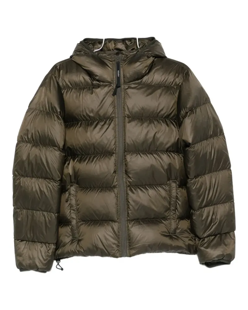 ASPESI Gefütterter Kapuzenmantel - Grün Grün