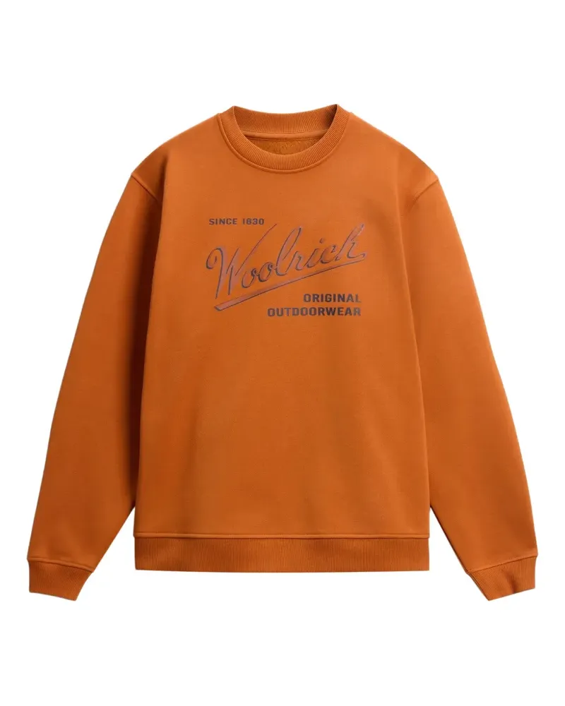 Woolrich Pullover mit Logo-Print - Orange Orange
