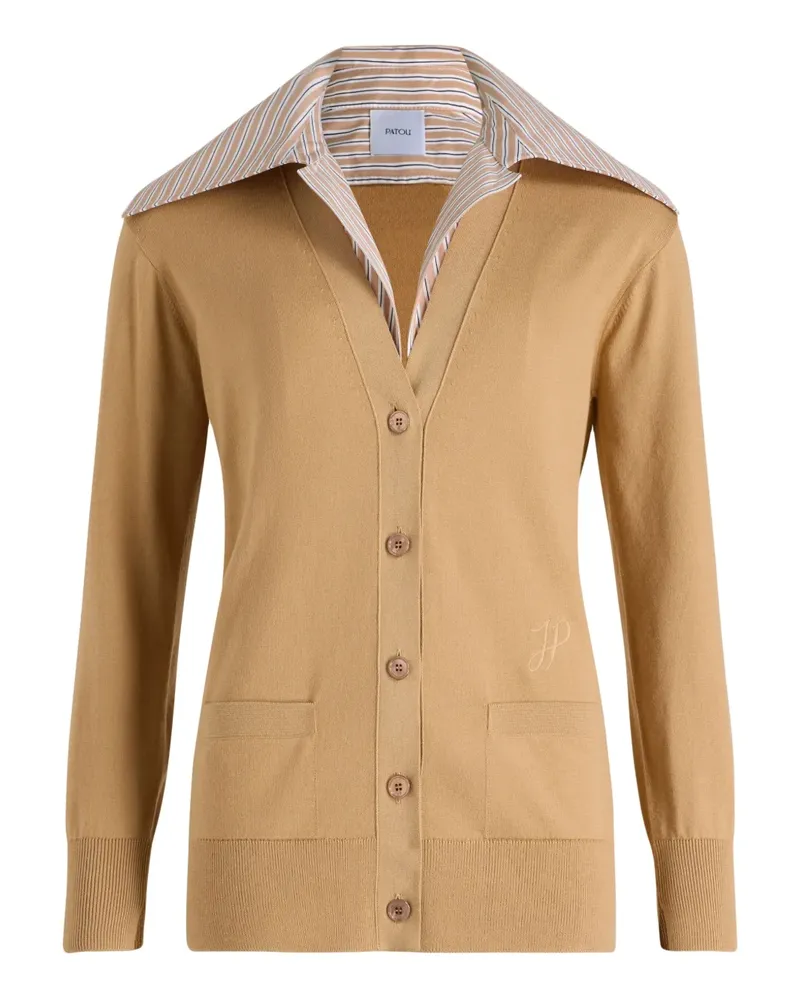 Patou Cardigan mit Trompe-l'Oeil-Muster - Nude Nude