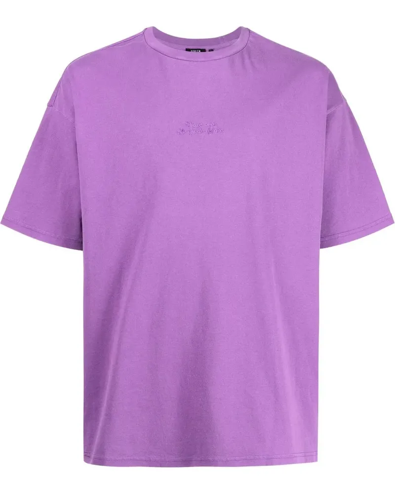 FIVE CM T-Shirt mit Logo-Stickerei - Violett Violett