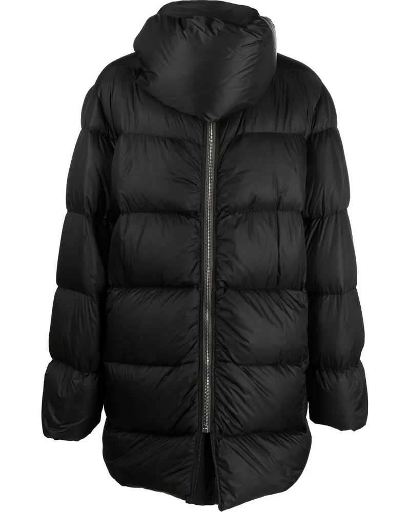 Rick Owens Gefütterte Kapuzenjacke - Schwarz Schwarz
