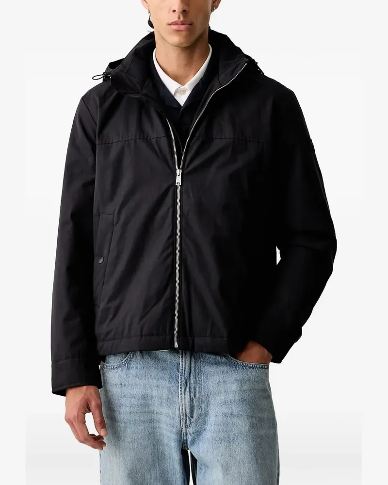 Marc O'Polo hooded zip-up jacket - Schwarz Schwarz