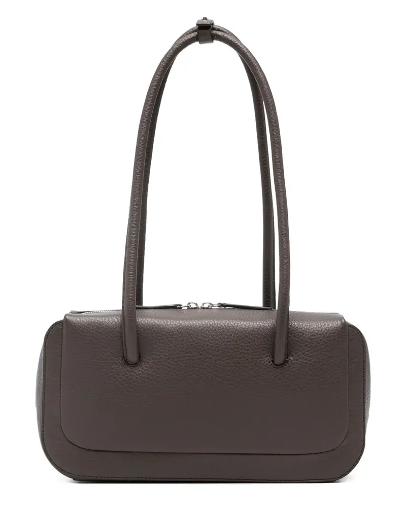 Aesther Ekme Tote Bag mit Henkeln aus Kornleder - Schwarz Schwarz