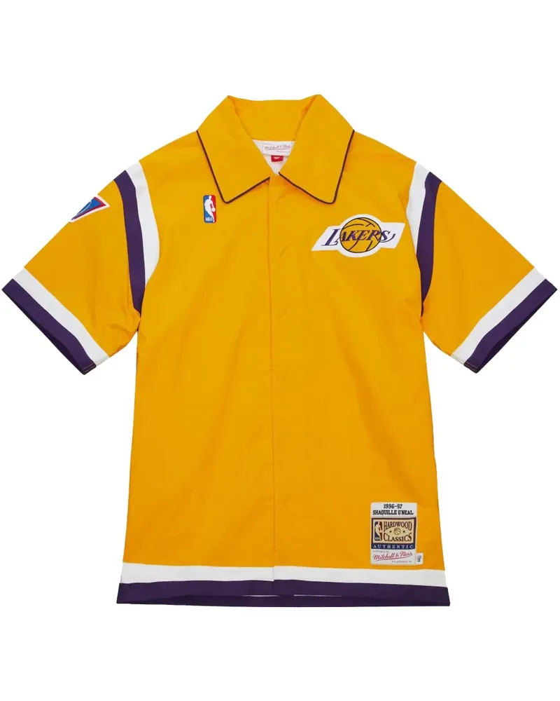 Mitchell & Ness Los Angeles Lakers 1996/97 Shaquille O'Neal Authentic Shooting Hemd - Gelb Gelb