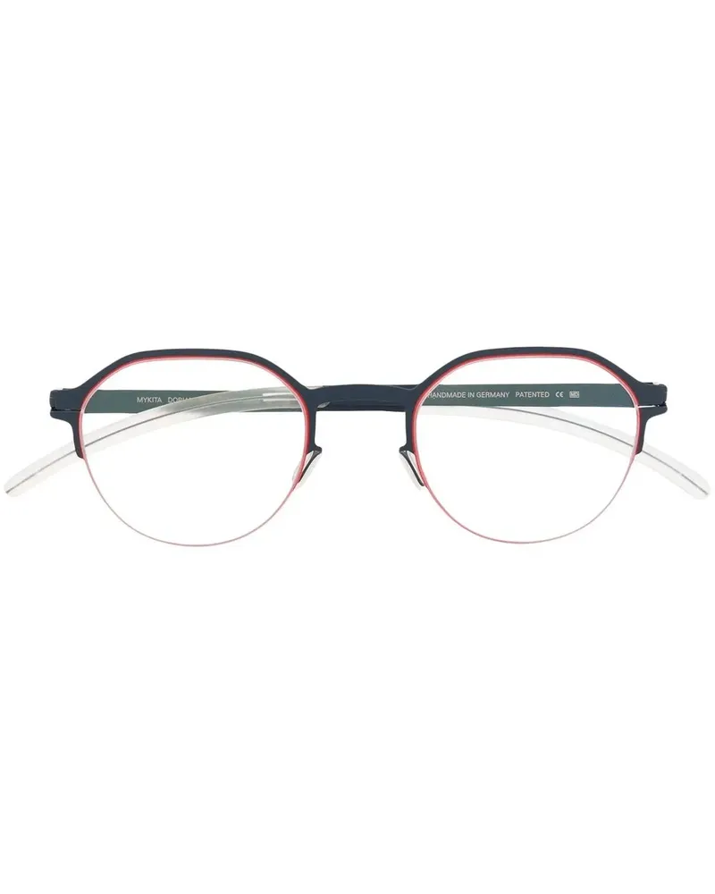 Mykita Brille mit rundem Gestell - Blau Blau
