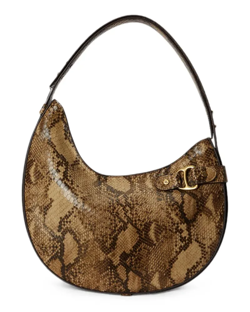 Ralph Lauren Großer Tasha Tote Bag mit Schlangenleder-Effekt - Braun Braun