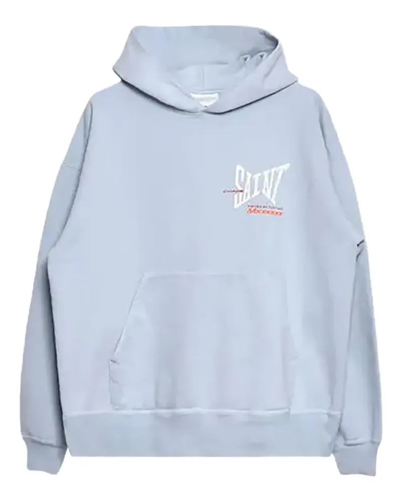 SAINT MXXXXXX cotton hoodie - Blau Blau