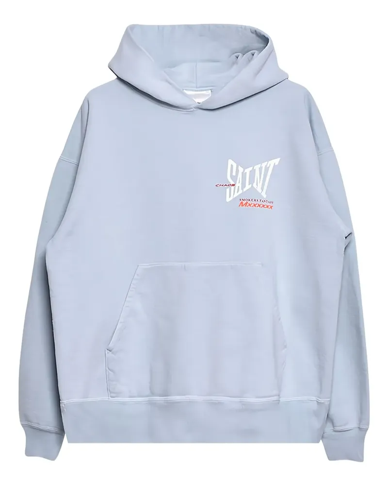 SAINT MXXXXXX Klassischer Hoodie - Blau Blau