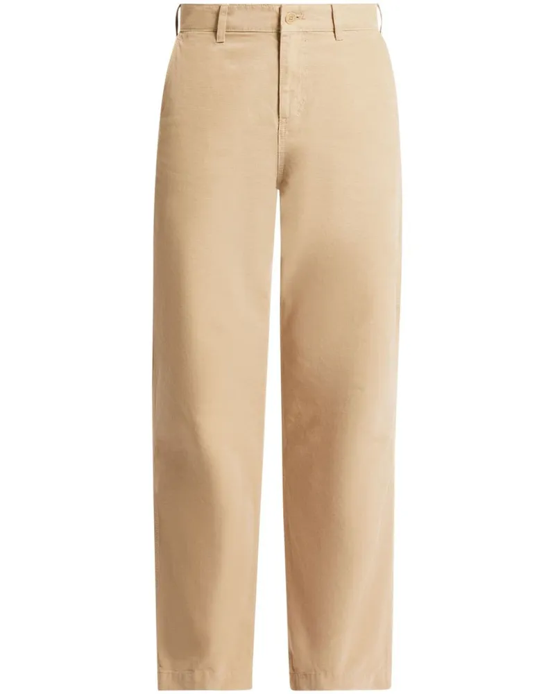Lacoste Gerade Hose aus Canvas - Nude Nude