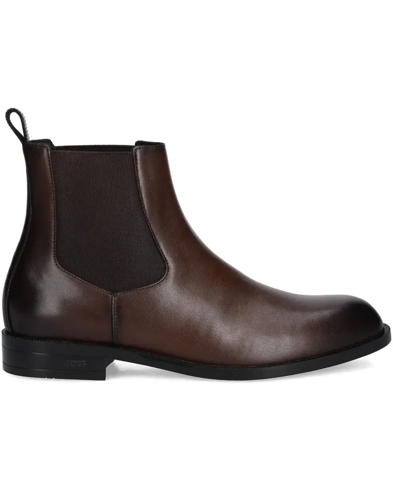 HUGO BOSS Chelsea-Boots mit Einsätzen - Braun Braun