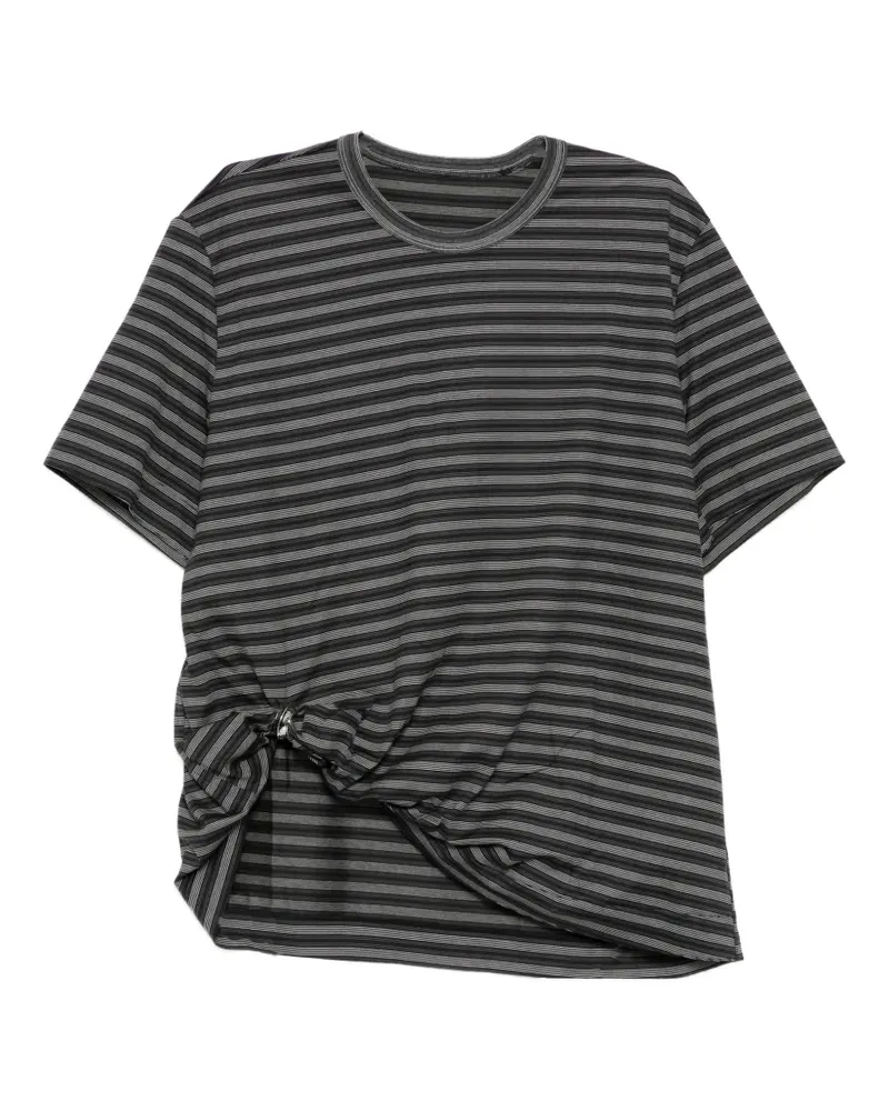 JNBY Gestreiftes T-Shirt - Grau Grau