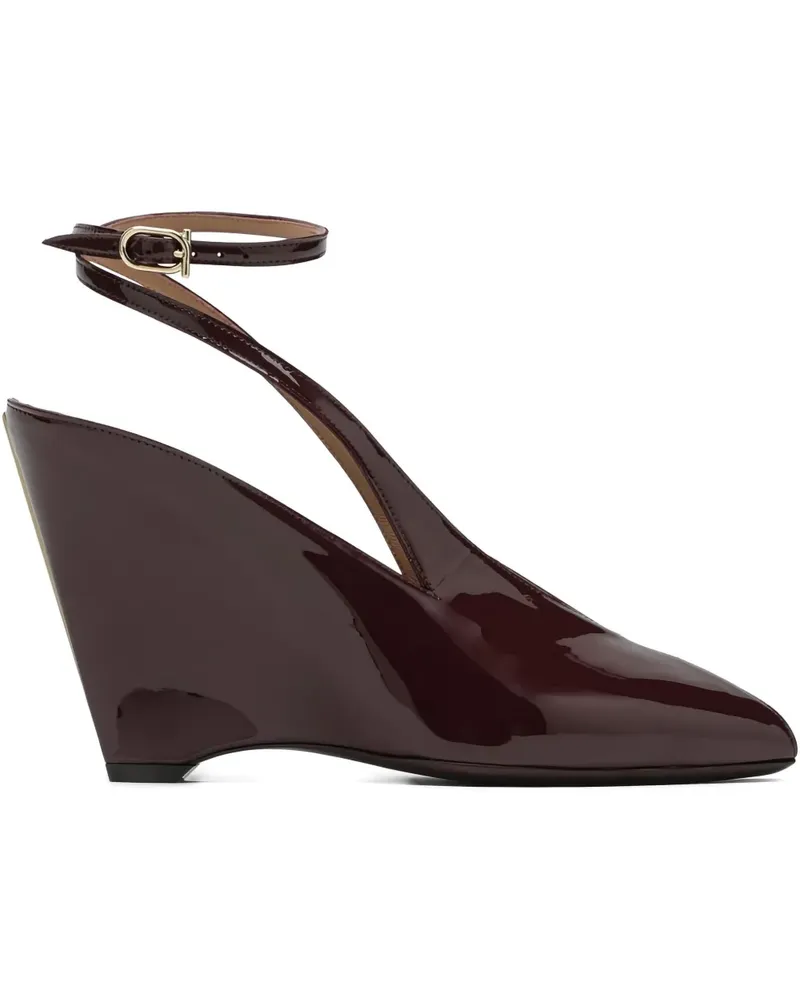 Ferragamo peep-toe-detail sandals - Rot Rot