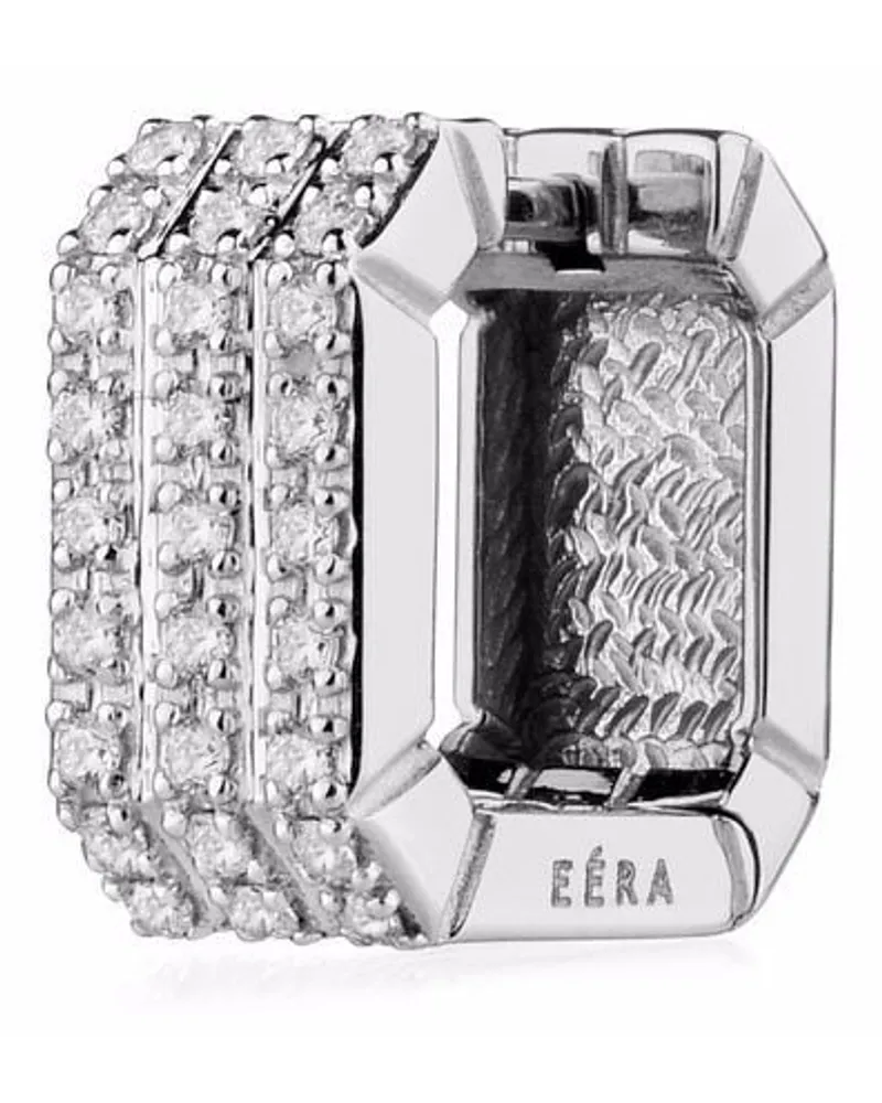 EÉRA 18kt Candy Weißgoldohrring mit Diamanten - Silber Silber