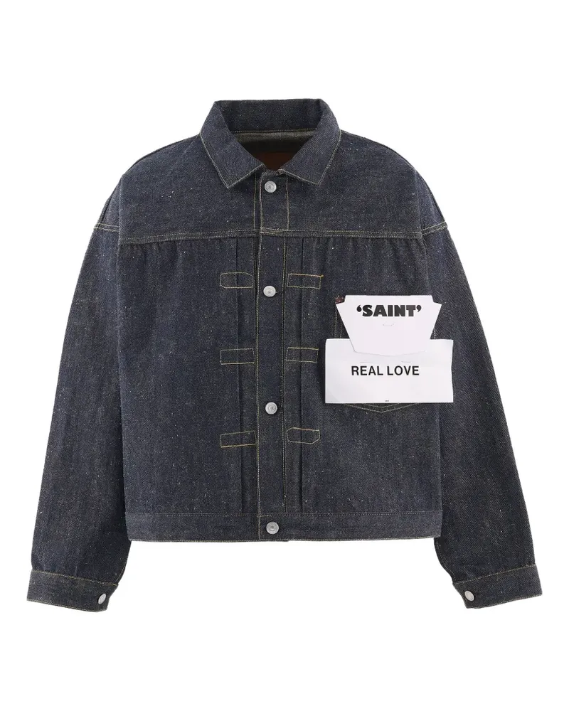 SAINT MXXXXXX x BerBerJin buttoned denim jacket - Blau Blau