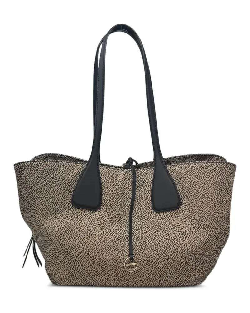 Borbonese double-handle shoulder bag - Nude Nude