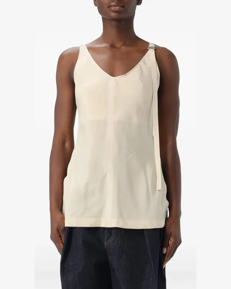 Max Mara buckle-detail tank top - Nude Nude