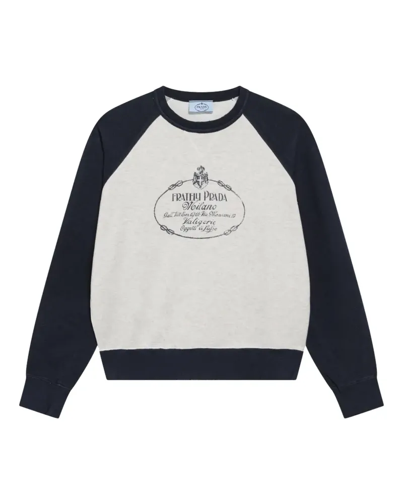 Prada Sweatshirt mit rundem Ausschnitt - Nude Nude
