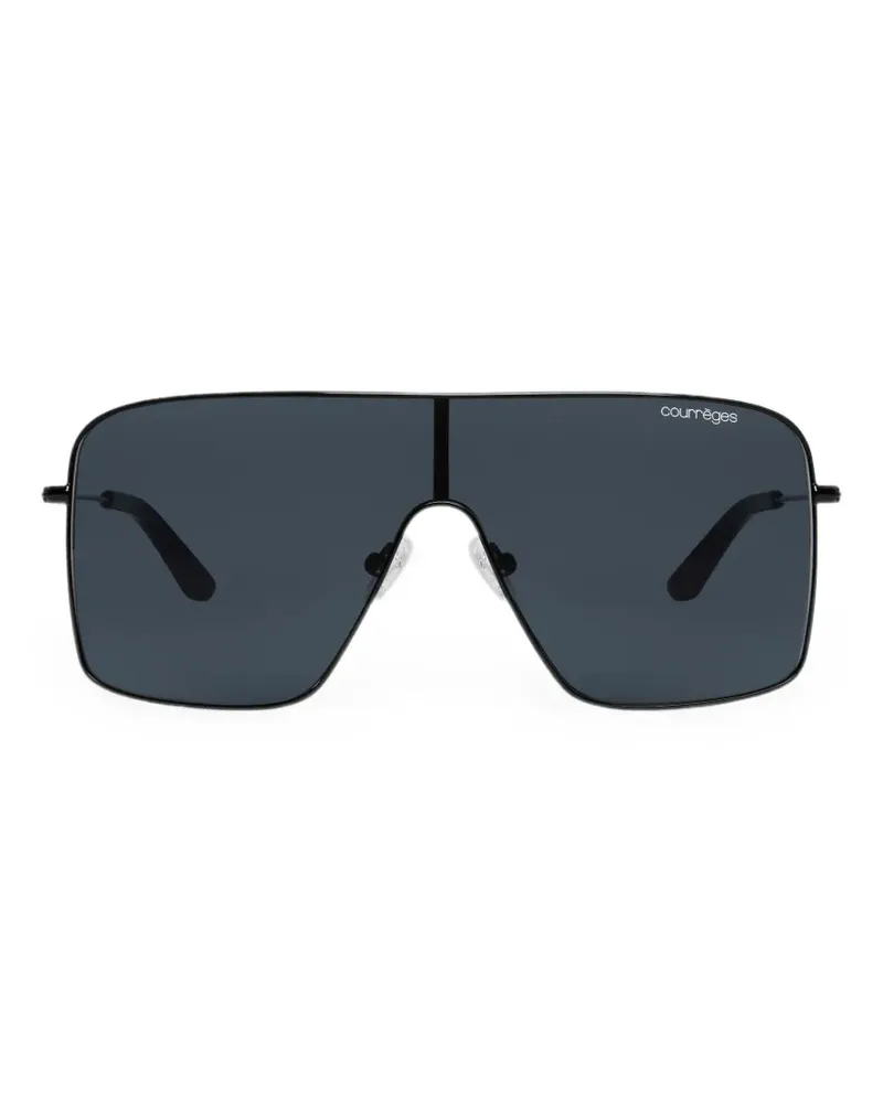 Courrèges Sonnenbrille im Oversized-Look - Schwarz Schwarz