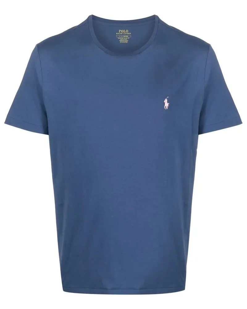 Ralph Lauren T-Shirt mit Logo-Stickerei - Blau Blau