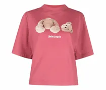 T-Shirt mit Teddy-Applikation - Rosa