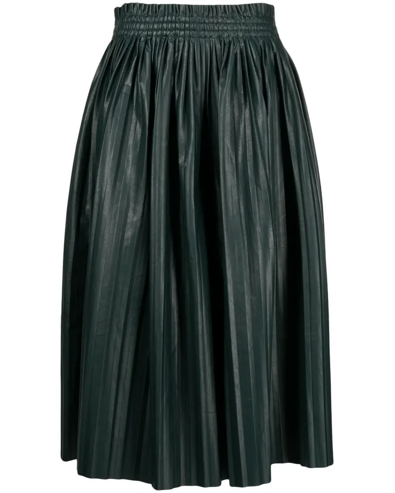 Maison Margiela Rock mit Falten - Schwarz Schwarz