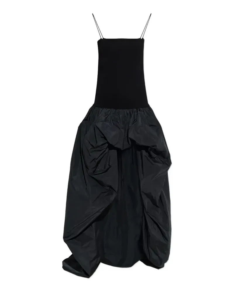 Stella McCartney asymmetrical sleeveless maxi dress - Schwarz Schwarz