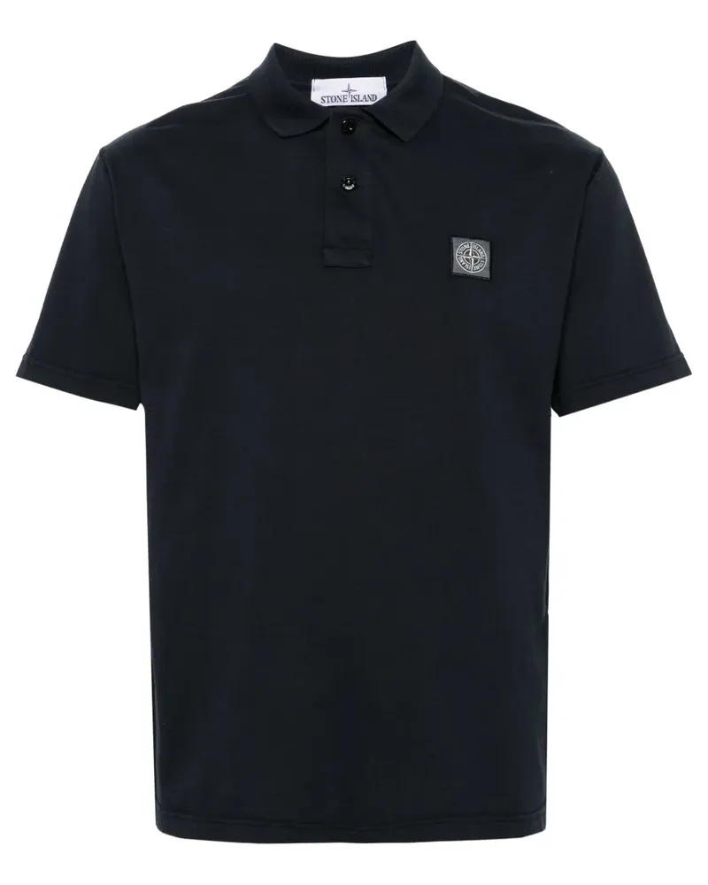 Stone Island Poloshirt mit Kompass - Blau Blau