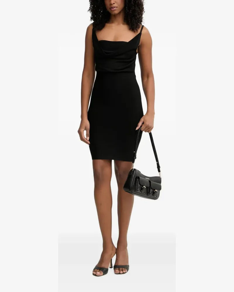 Guess cowl-neck bandage mini dress - Schwarz Schwarz