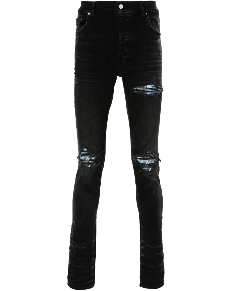Amiri Halbhohe MX1 Skinny-Jeans - Schwarz Schwarz