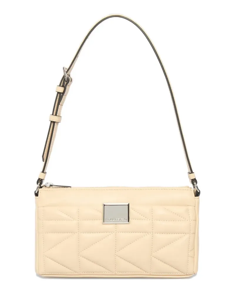 Karl Lagerfeld quilted logo shoulder bag - Nude Nude