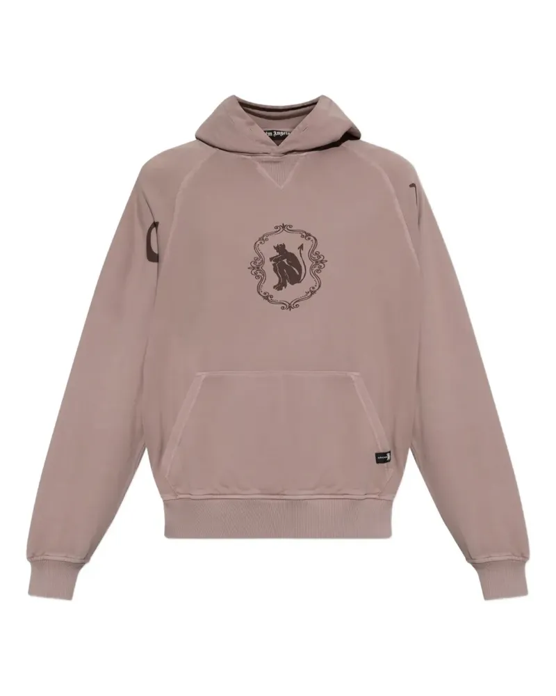 Palm Angels Devil Herald graphic-print hoodie - Rosa Rosa