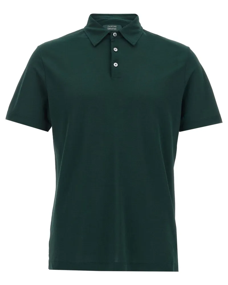Zanone Klassisches Poloshirt - Grün Grün