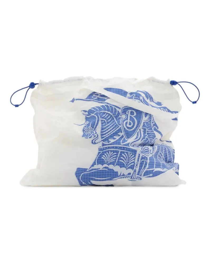 Burberry EKD Handtasche mit Logo-Print - Weiß Weiß
