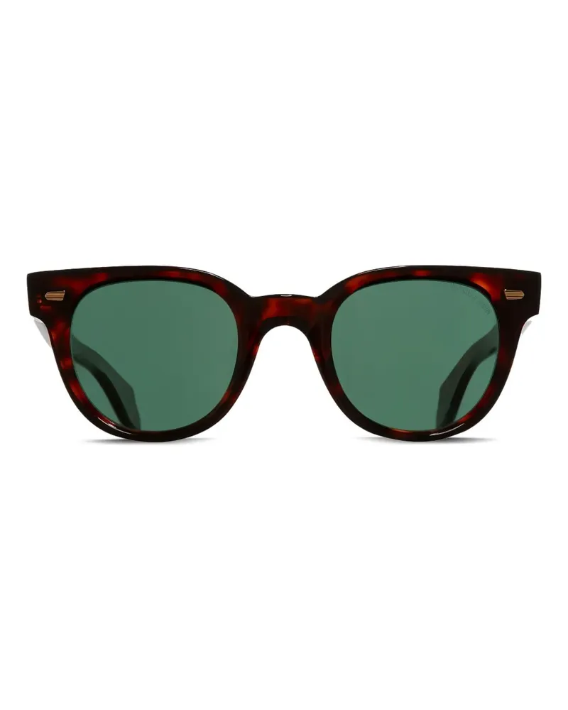 Cutler and Gross 1392-02 Brille mit rundem Gestell - Braun Braun