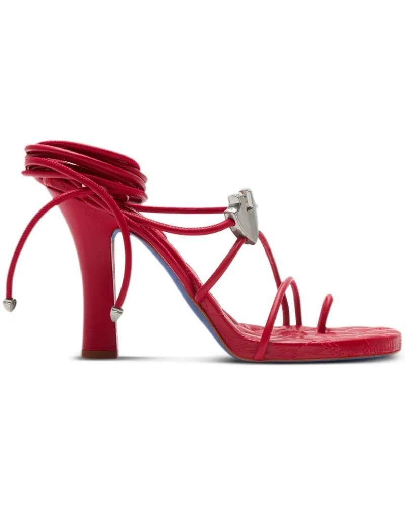 Burberry Ivy Shield Riemensandalen 105mm - Rot Rot