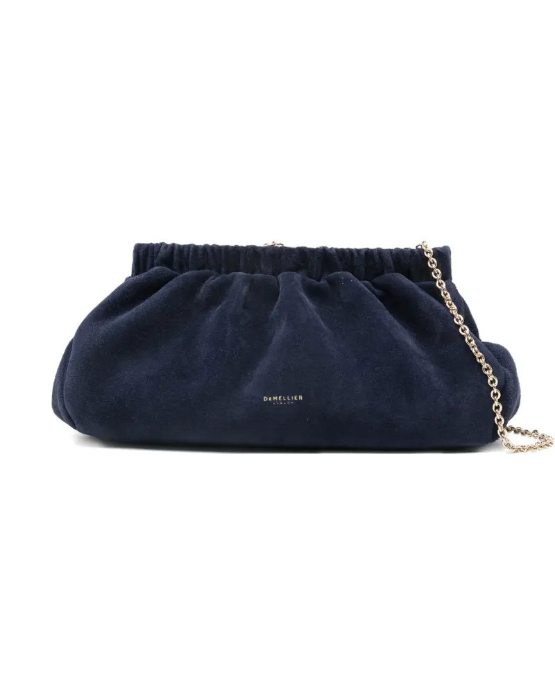 DeMELLIER Miami suede clutch bag - Blau Blau