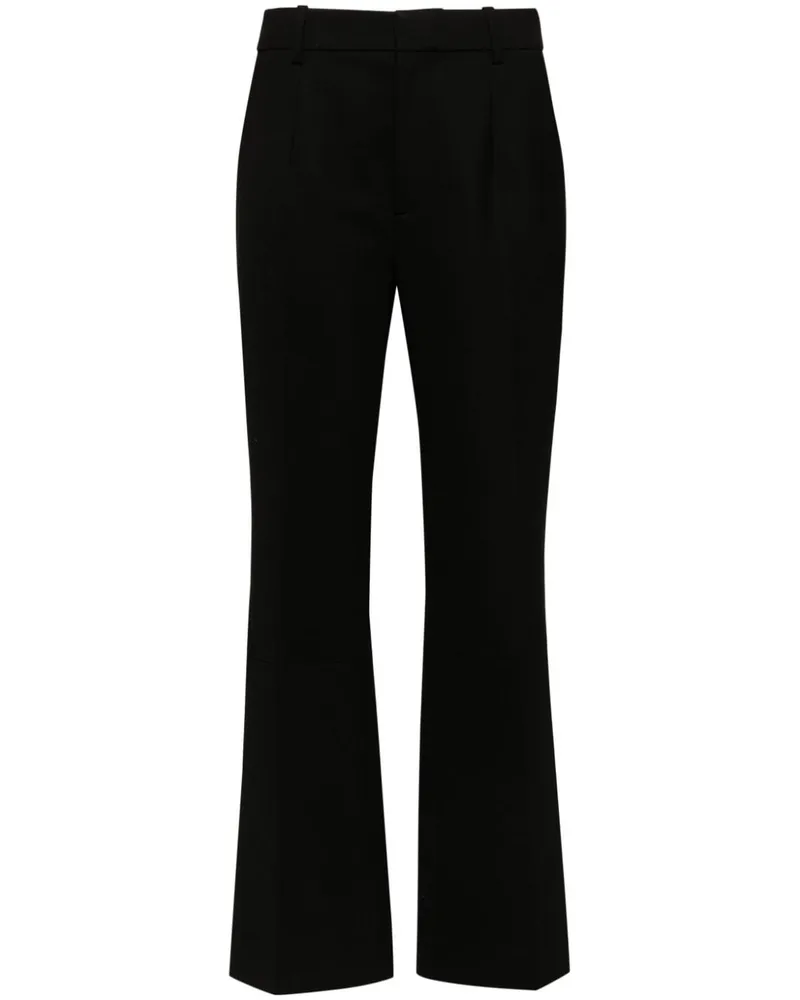 Victoria Beckham Classic Ponte Schlaghose - Schwarz Schwarz