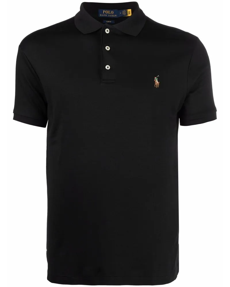 Ralph Lauren Poloshirt mit Stickerei - Schwarz Schwarz