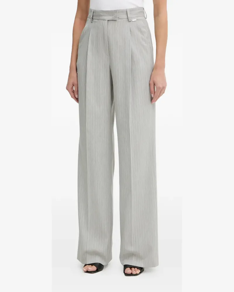 Fracomina Hose mit Bundfalten - Grau Grau