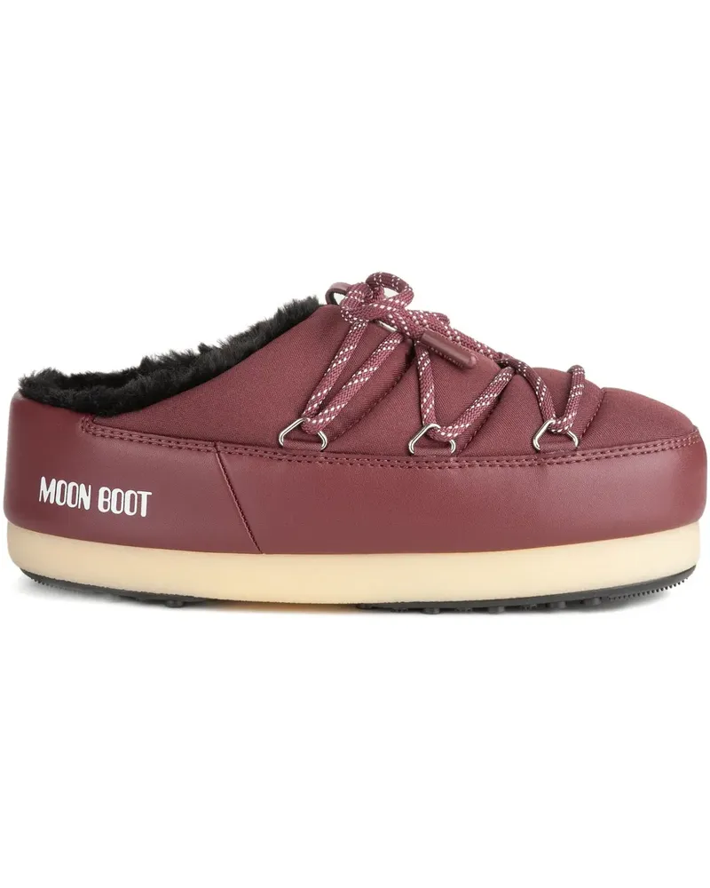 Moon Boot Mules mit Schnürung - Rot Rot