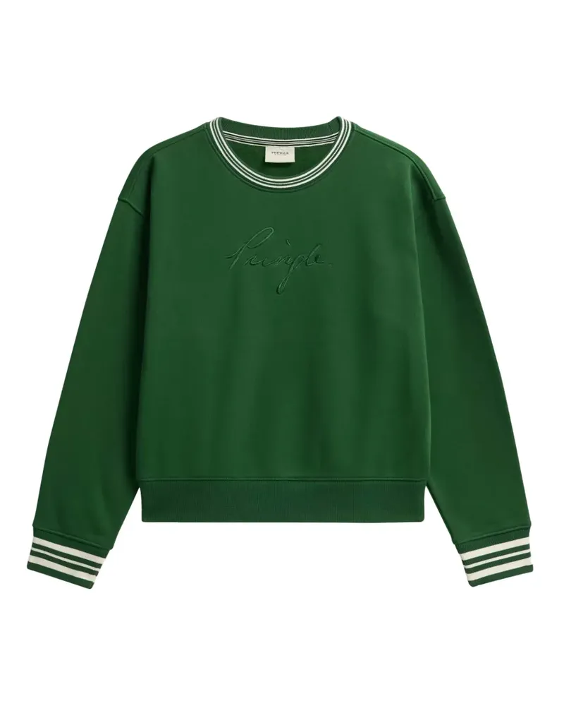 Pringle of Scotland Sweatshirt mit Logo-Stickerei - Grün Grün