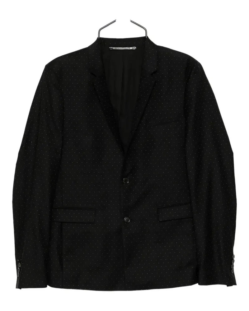 Kris van Assche Micro Polka-dot blazer - Schwarz Schwarz